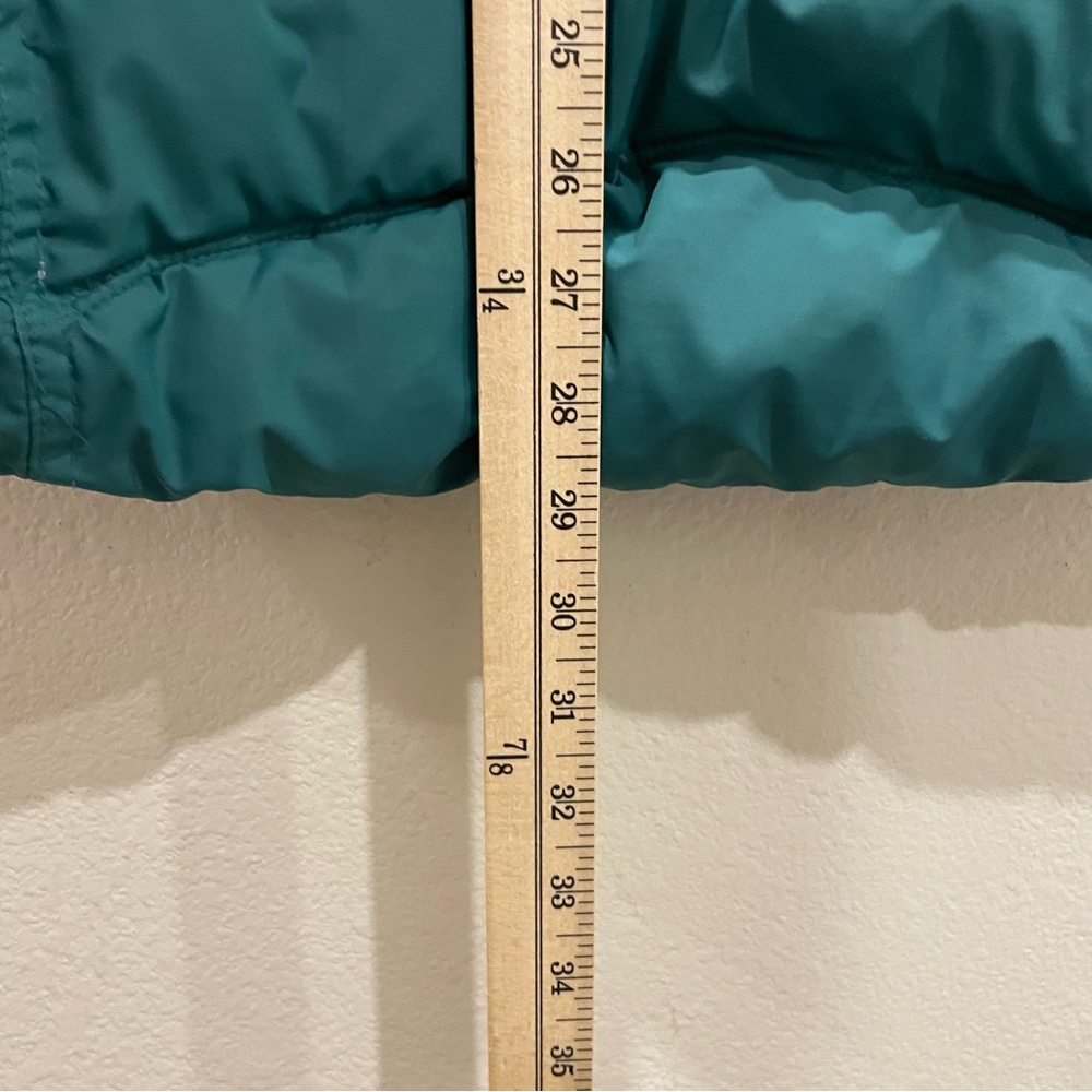 Old Navy Teal Puffer Vest Women’s XL  Snap Front Quilted Winter Fleece Lined - Picture 5 of 10